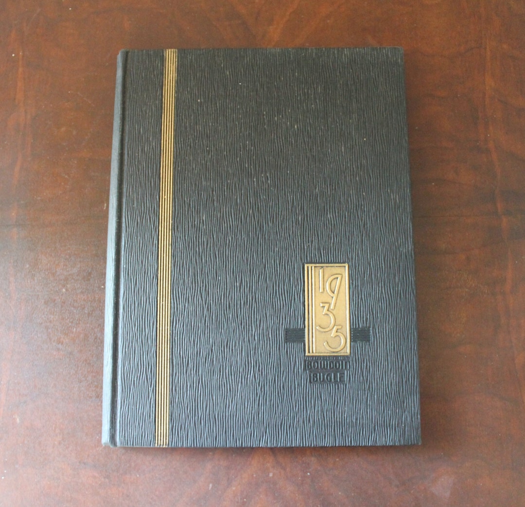 Vintage 1935 Bowdoin Bugle Yearbook Etsy