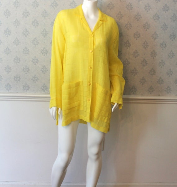 Vintage 1980s to 1990s Escada Designer Bright Yell