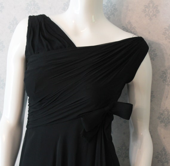 Vintage Malcom Starr Bonwit Teller Long Sheer Blac