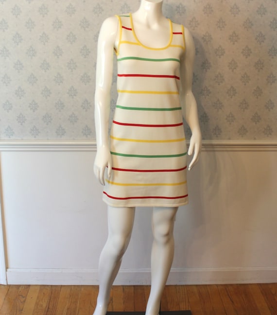 Vintage 1980s Escada White, Yellow, Red and Green