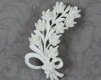 Broche Artisanale Ovale Bombée En Bois - Style Vintage - Occasion, Déjà Portée