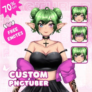 CUSTOM PNGTUBER, PNGTuber, PNGTuber Character, PNGTuber Commissions, PNGTuber for Streamer, PNGTuber Model, PNGTuber Anime, Anime Commission