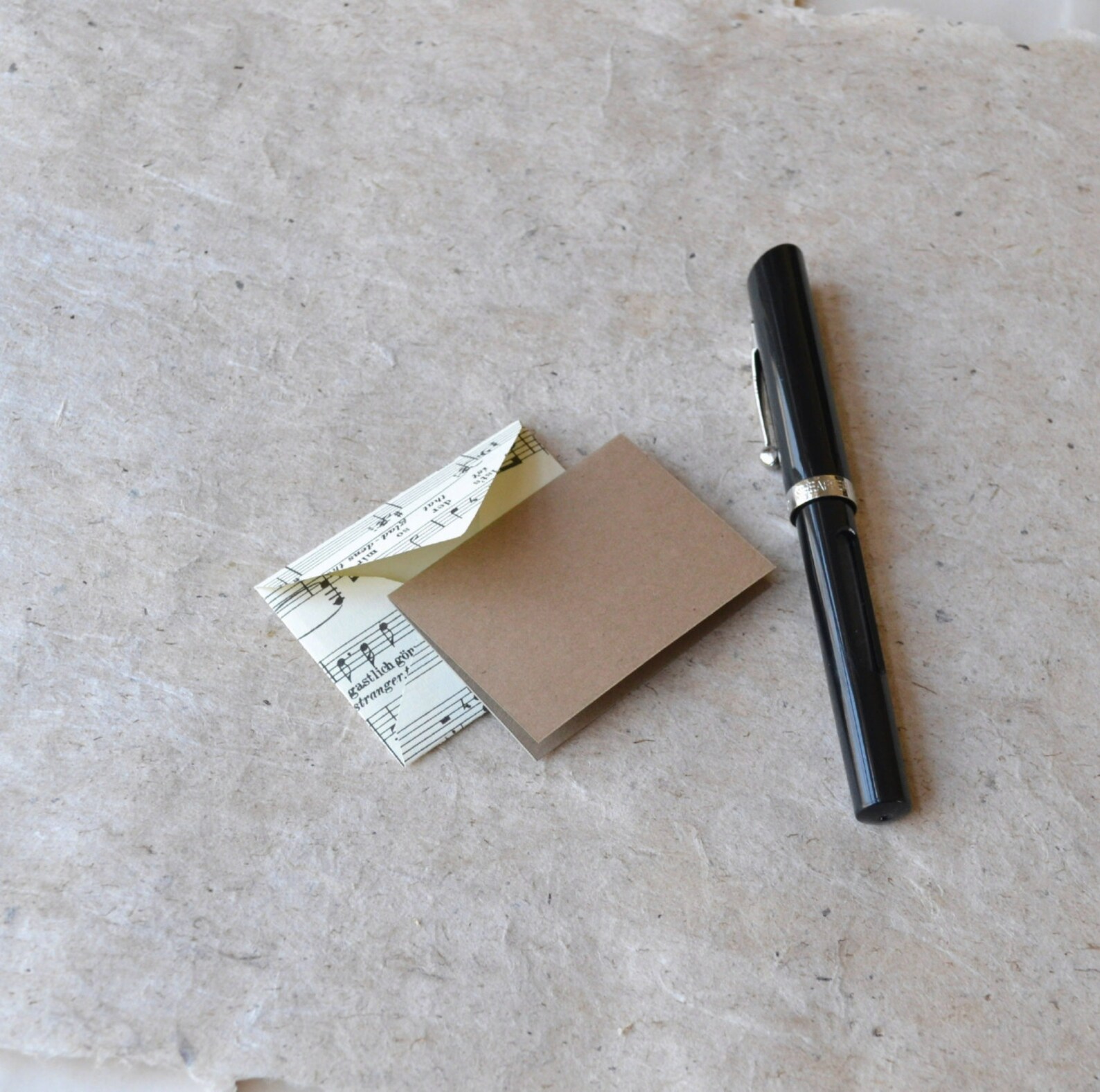 Music Envelope and Card Set 12 Mini Music Paper Envelopes Etsy