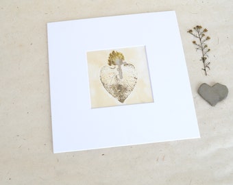 Botanical Print - Sacred Heart - Ready to Frame