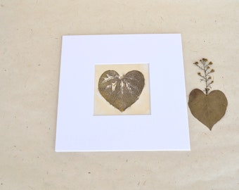 Botanical Print - Heart Art - Ready to Frame