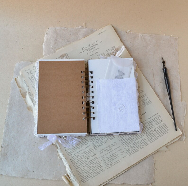 Spiral Bound Journal Keepsake Book Wedding Guest Book Etsy