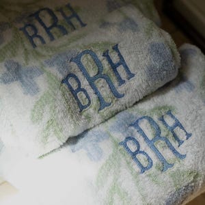 Toallas personalizadas con monogramas