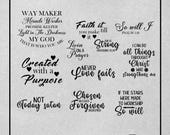 Christian Bundle SVG, Scripture Bundle, Instant Download, Bible Verse Bundle, Cut Files for Cricut, Religious SVG, Jesus, God, Faith svg