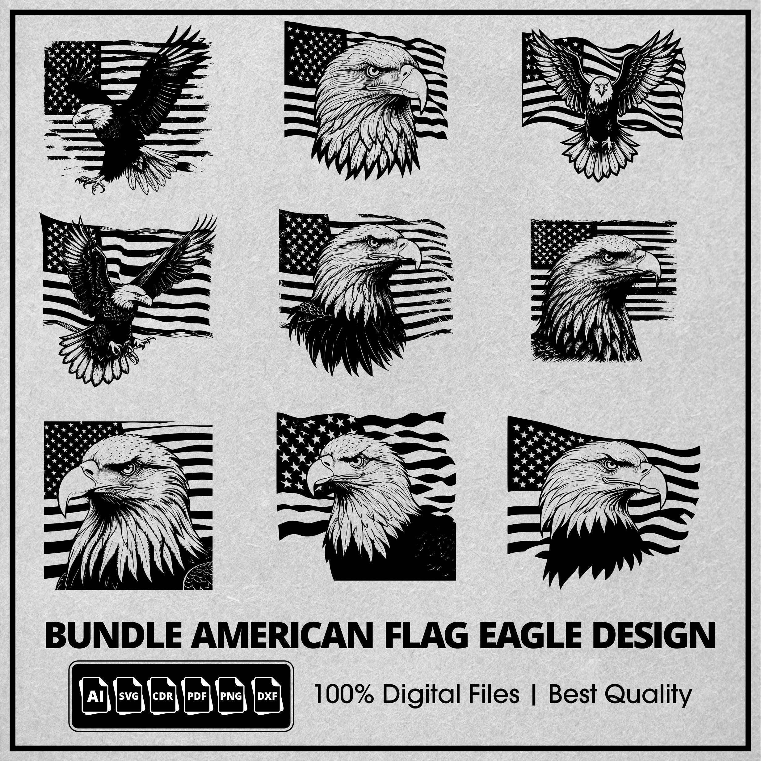 American Flag Eagle SVG, 4th of July SVG Bundle, Patriotic SVG ...