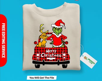 Grinch Face SVG, Layered Grinch Christmas Design for Cricut & Sublimation, Grinch Ornaments DXF, Holiday Crafting Files