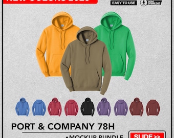 Port Company PC78H Mockup PNG, High-Quality Port Company PC78H T-Shirt Mockup, PC78H Mockup Design Template, Customizable & Easy to Use