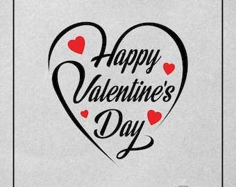 Happy Valentine's Day SVG , Valentine's Day Shirts svg, Cute Valentines svg, Love svg, Valentine Gift, Hand written quotes, Cut File Cricut
