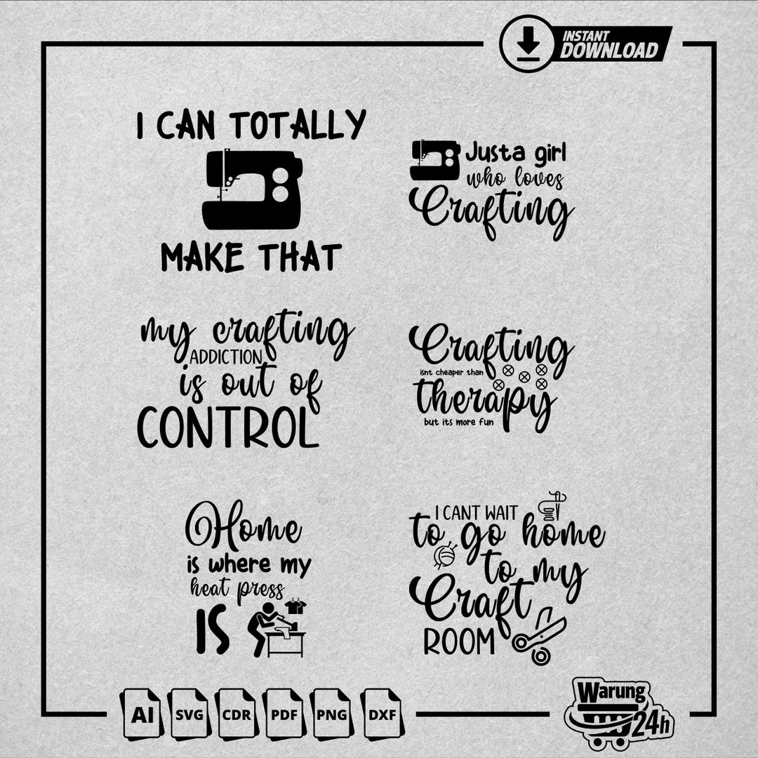 Crafting SVG Bundle, Crafting SVG, Crafting Shirt Svg, Crafting Quote ...