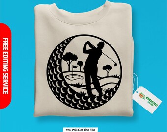 Golf svg, Golfing Svg, Golfing Design Svg, Golf logo, Golf ball svg, Golf vector, Golf Club Instant Download, Sports Svg, Png, AI, Dxf