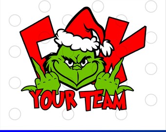 F*ck Them SVG, Grinch Christmas SVG, Merry Christmas Gift, Christmas Tee, Grinch Shirt, bijpassende kerst Grinch, Xmas SVG