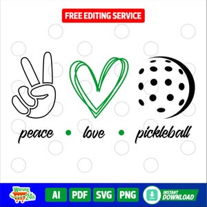 Fichier SVG, pickleball amusant, téléchargement numérique, fichier de coupe pour Cricut & Silhouette, décoration sportive, cadeau pour amateur de pickleball