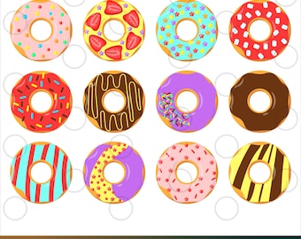 Donut SVG, Doughnut SVG, Cake svg, Candy, Donut Cut File, Sprinkle Donut SVG file, Printable Donut, Vector, Cut File Cricut, Silhouette