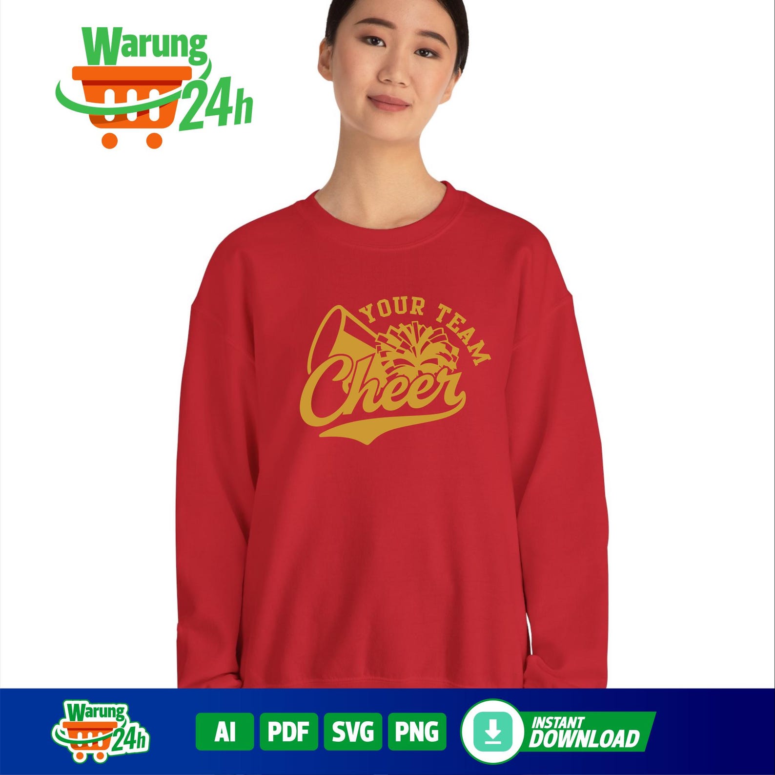 Cheer Cone Vector Cheer Svg, Png Dxf Eps, Cheerleader, Cheerleading Shirt, Megaphone, Pom ...