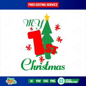 My First Christmas SVG, Christmas Onesie svg, Christmas SVG, Baby Christmas Shirt svg, Christmas Shirt, First Christmas svg, Cricut Cut File
