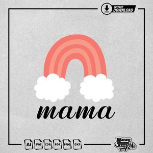 Mama Rainbow SVG, Retro Mama SVG, Mama SVG, Blessed Mom svg, Mom Shirt svg, Mom Life, Mother&#39;s Day, Mom svg, Gift for Mom, Cricut Cut File
