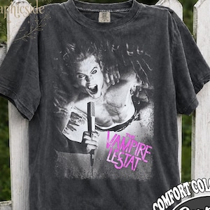 Retro 90's Comfort Colors Vampire Lestat Shirt,  Horror Band Gothic Vampire Graphic Fan Tee, Gift For Man & Woman T-Shirt