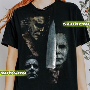 Limited Face Halloween Character Vintage T-Shirt, Halloween Horror Fan Tee Graphic T-Shirt, Gift For Woman and Man Unisex T-Shirt