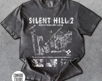 Limited Comfort Colors Silent Hill 2 T-Shirt, Silent Hill 2 Horror Gaming Bootleg Fan T-Shirt, Gift For Women and Man Unisex T-Shirt