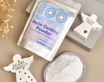 Polvere di gesso fai da te per colata – 1 kg di gesso ad alta densità per la realizzazione di stampi, lavori in cemento, arte in resina e progetti fatti a mano