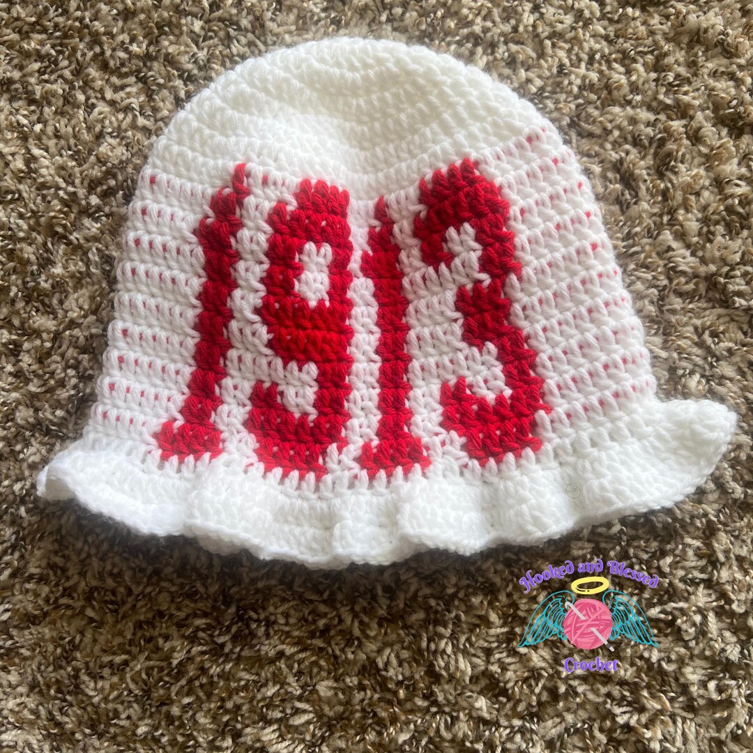 1913 Delta Sigma Theta Crochet Ruffle Hat | Elegant & Comfortable ...