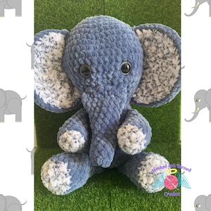 Słoń Amigurumi na szydełku – miękka i konfigurowalna pluszowa zabawka