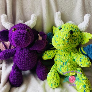 Crochet Amigurumi Dragon – Handmade Fantasy Plush Toy | Custom Colors | Soft Gift for Kids, Collectors & Dragon Lovers