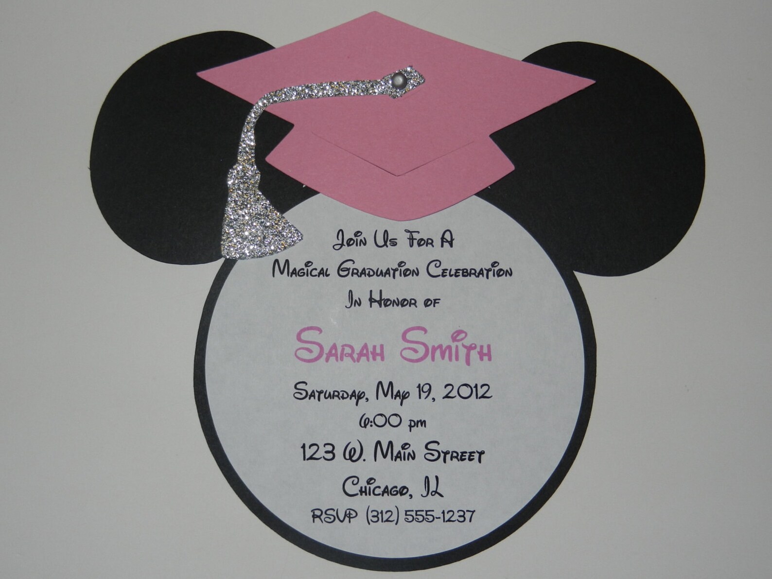 Mickey Minnie Mouse Inspired Graduation Party Invitations | Etsy