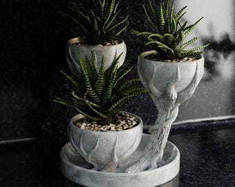 3D Printed Plant Pot, Modern Geometric Planter, Indoor Decor