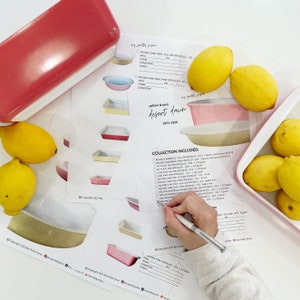 Desert Dawn - Pyrex Collectors Checklist by &quot;My Pretty Pyrex&quot; - Instant Download