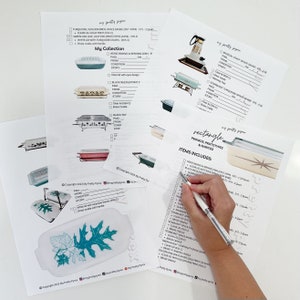 Cocottes rectangulaires promotionnelles (rares et prototypes) - Liste de contrôle pour les collectionneurs de Pyrex par « My Pretty Pyrex » - Téléchargement immédiat