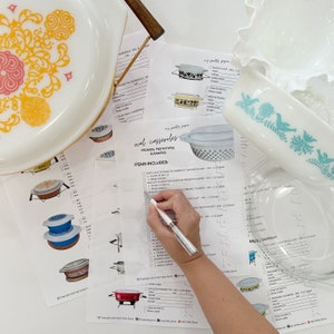 Promo Ovals (Rare & Prototypes) - Pyrex Collectors Checklist by &quot;My Pretty Pyrex&quot; - Instant Download