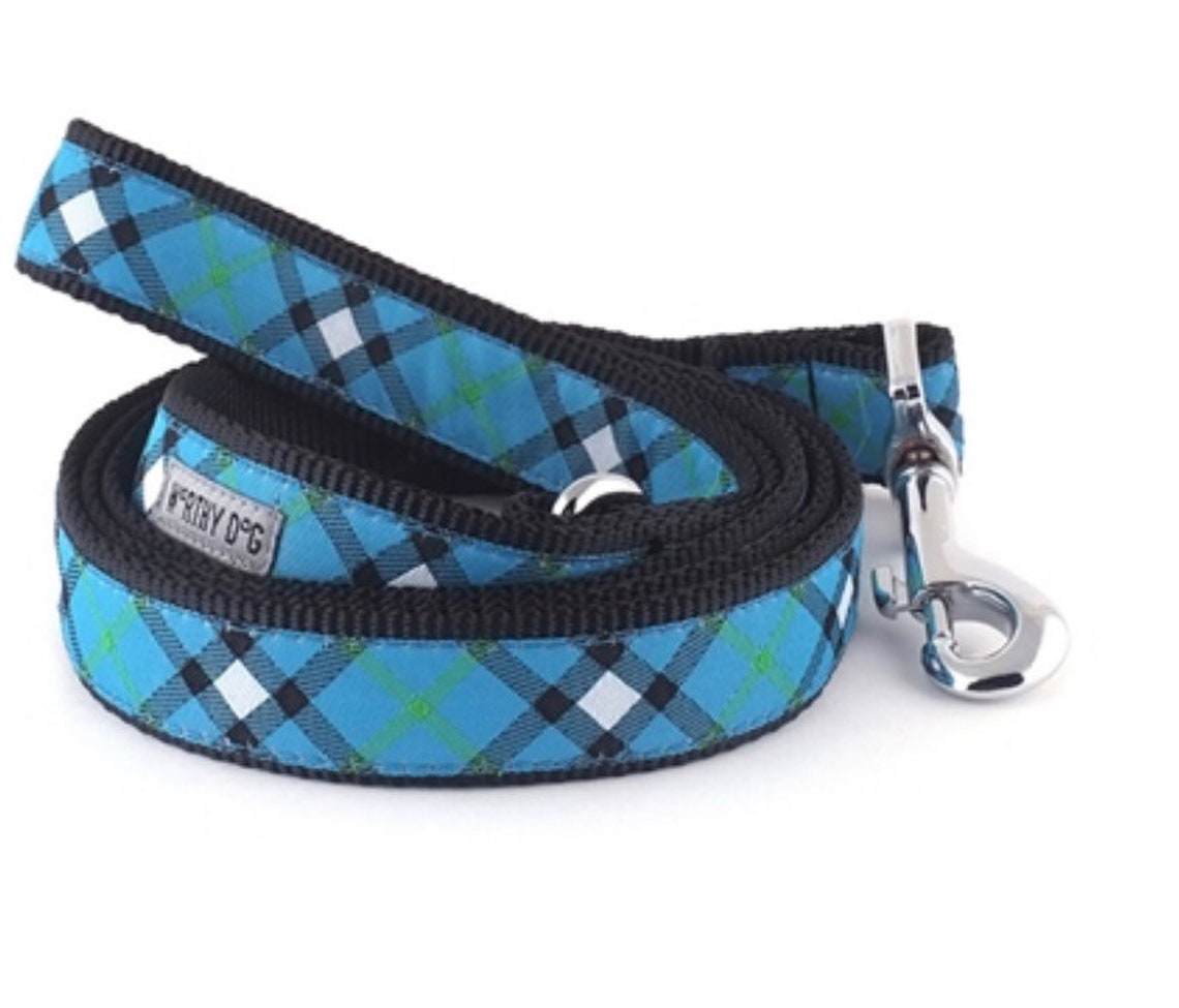 Blue Plaid Dog Leash Girl Dog Leash Boy Dog Leash Dog Lead Etsy