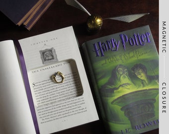 Hollow Book Safe Ring Bearer | Harry Potter and the Half-Blood Prince "Unbreakable Vow" | Magnetic Closure