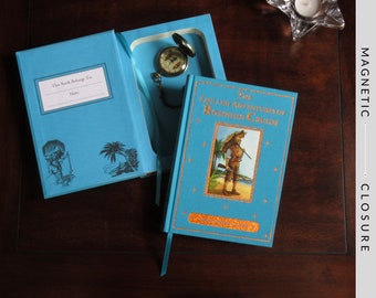Hollow Book Safe | Robinson Crusoe | Magnetic Closure