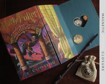 Hollow Book Safe with Heart | Harry Potter and The Sorcerer's Stone | Magnetic Closure