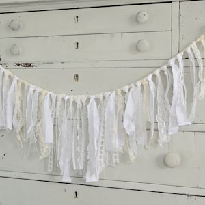 White Lace Garland, Shabby Chic, Lace Garland, Party Decor, Wedding Decor