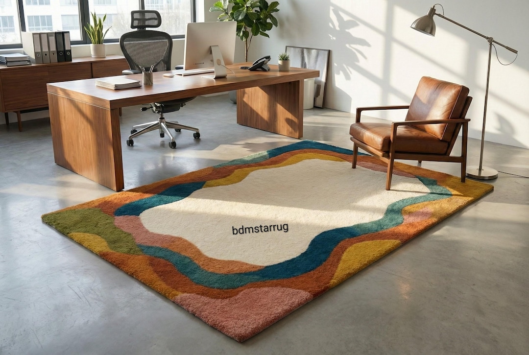 Modern Abstract Hand-tufted Area Rug – Soft Multicolor Contemporary ...