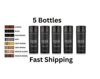 Toppik Dark Brown Black Medium Brown Grey Light Blonde Medium Blonde 27.5g Toppik Hair Building & Thickening Fiber