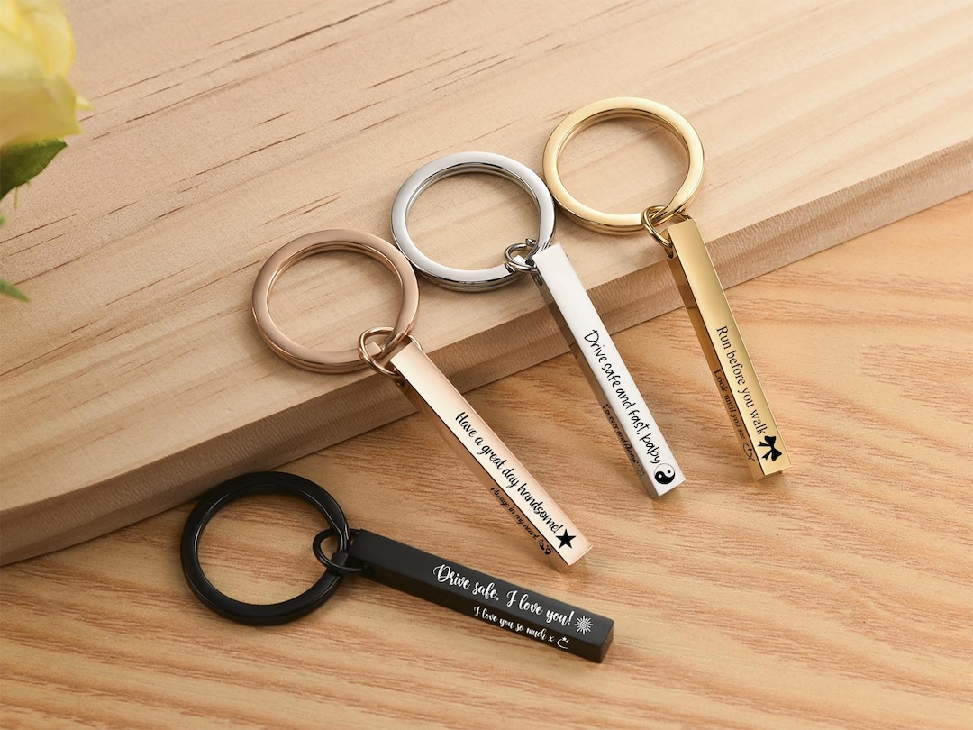 Personalized Keychains, Custom Name Gifts, Personalized Gifts for Men ...