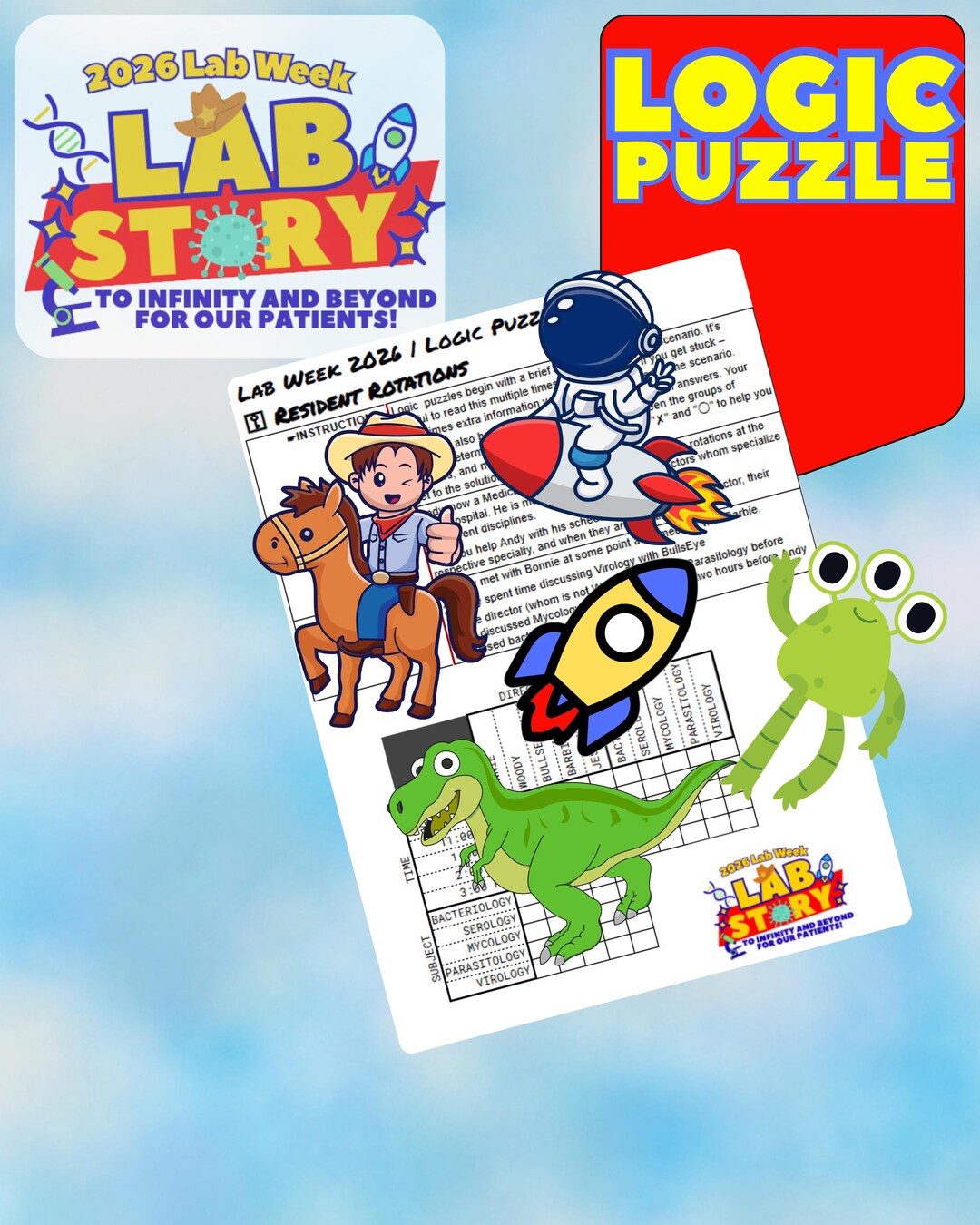 Lab Week 2026 | Logic Puzzle | Pathology Rounds - Etsy