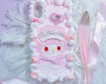 Handmade Decoden Phone Case: candy, adorable Design