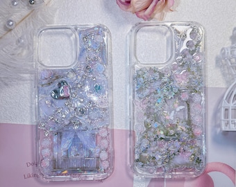 Handmade Decoden Phone Case: flower, butterfly design