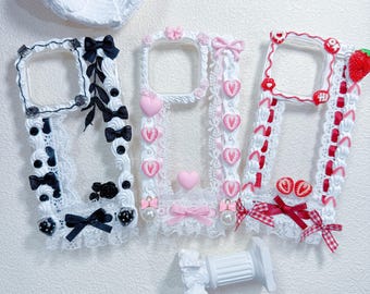 Handmade Decoden Phone Case: lightweight, sweet design