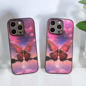 カスタムバタフライ電話ケース、カスタム写真電話ケース、iPhone 16シリーズ、iPhone15、バタフライレンチキュラーカード、バレンタインデーギフト、誕生日ギフト