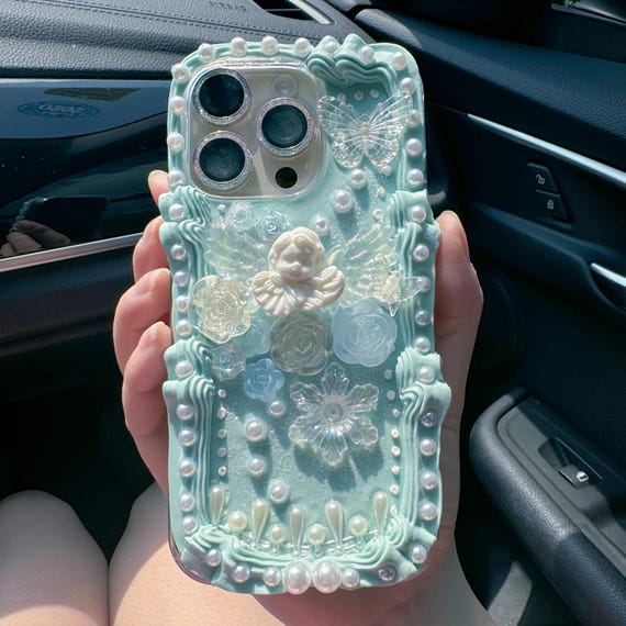 Handmade Decoden Cream Glue Phone Case, Baroque, Angle Decoden Design - Etsy Israel Handmade Decoden Cream Glue Phone Case, Baroque, Angle Decoden Design - Etsy Israel